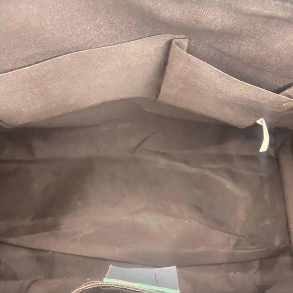 Structured Vegan Leather Tote Bag in Gray with Gold Hardware